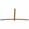 Ekena Millwork Bellingham Timber Gable Bracket, Western Red Cedar, 108"W x 58"H x 1 1/2"D x 3 1/2"F, 13/12 Pitch GBW108X58X0204BEL00SWR - alternate 3